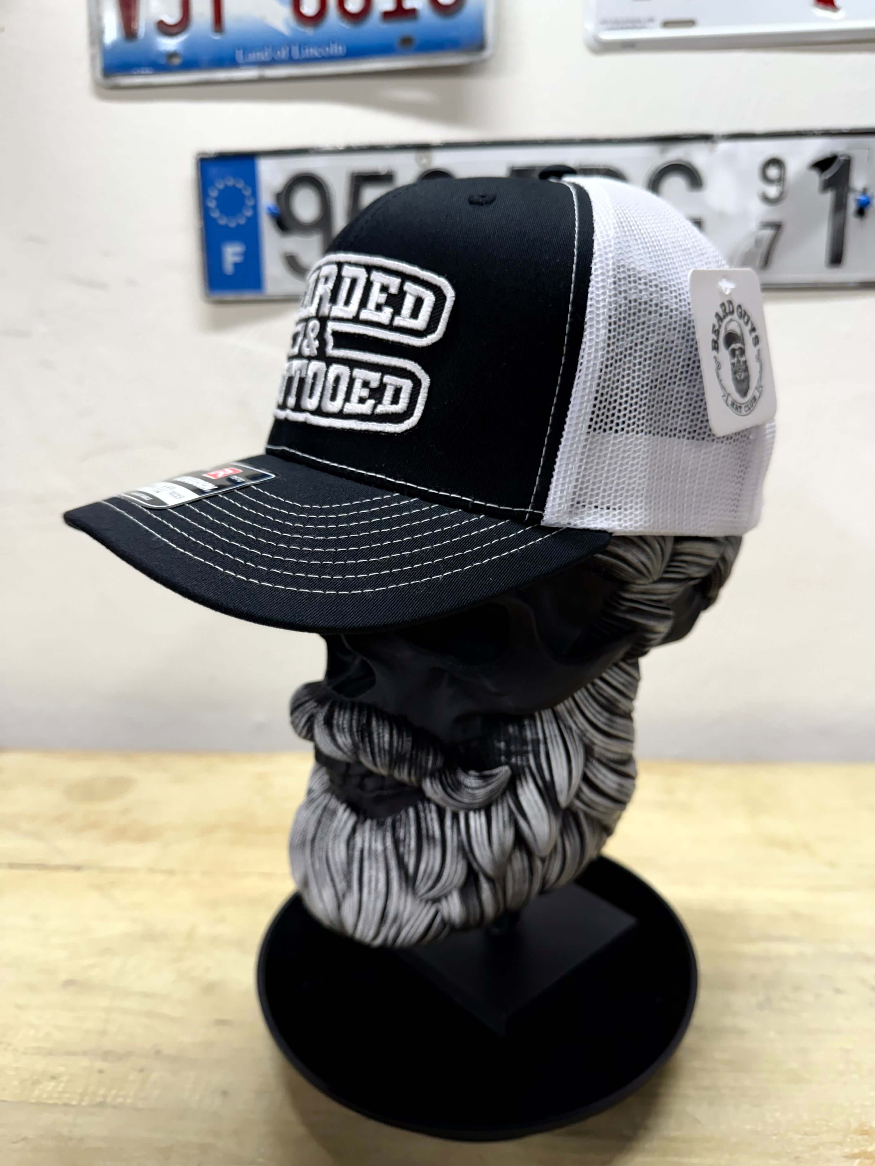 Bearded And Tattooed Trucker Hat For Guys With Beards Side 2